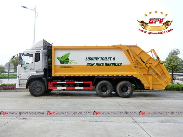 20,000 Litres compactor garbage truck-side view 20,000 Litres compactor garbage truck-side view